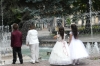 Wedding party for family and friend portraits, Town Square, Košice SK