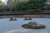 Zen stone garden at the Ryoanji Temple, Kyoto, Japan