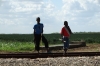 Two boys in the sugar cane region, La Romana DO