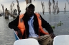 Our boat guide, Peter on Lake Naivasha, Kenya
