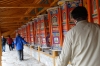 Part of the 7km of prayer wheels at the Labrang Monastery, Xaihe, Tibet
