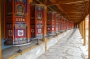 Part of the 7km of prayer wheels at the Labrang Monastery, Xaihe, Tibet
