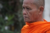 Giving alms to the Buddhist monks in early morning, Luang Prabang LA