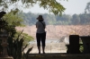 Mekong River at Buddha Park.  Lot of reclamation happening. Vientiane LA