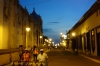 Ice cream vendors heading home after a hot day in Leon