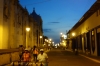 Ice cream vendors heading home after a hot day in Leon NI