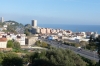 Our view from the hill Parc Mediterranean towards Montgat, Badalona ES