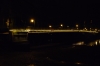 Hammersmith Bridge at night GB