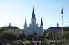St Louis Cathedral and Andrew Jackson Square, New Orleans LA USA