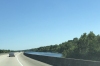 Driving through the Mississippi River Delta near new Orleans LA