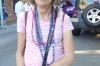 Thea's collection of beads (modest) after the Gay Easter Parade, New Orleans LA