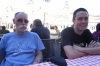 Bruce & Hayden at lunch in the Plaza Mayor, Madrid. ES