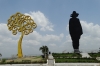 Sandino's silhouette and the Nicaraguan tree. Parque Historico Nacional Loma de Tiscapa