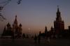 St Basil's Cathedral and Red Square in moonlight RU.