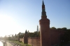 Outer walls of the Kremlin, by the Moskva River, Moscow RU.