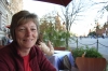 Thea had a very expensive Campari & Soda in Red Square, Moscow RU.