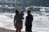 Ev, Steph and Aida on Nazaré beach PT