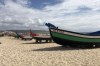 Nazaré beach with fishing boats PT