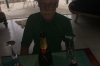 Cutting the cake. Birthday celebrations for Bruce at Ladywood, Russell Villas JM
