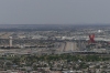 The 'wall' between USA and Mexico and La Equis (The X), from the Lookout at Murchison Park on the Scenic Drive, El Paso TX