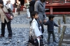 Children's blessing (3yo, 5yo & 7yo) at the Toshogu Shrine, Nikko, Japan