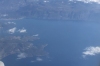 Snowcapped mountains flying into Athens from Corfu GR