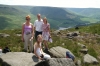 Thea, Paul, Kay & Eleanor on Lancashire Moors UK