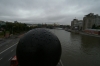The Moskva River from the pedestrian bridge. Moscow RU