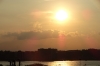 Sunset over the Hudson from the High Line walk, New York