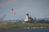 Lighthouse from the Staten Island ferry NY
