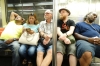 Bruce & Evan travel on NY subway with some weary travelling companions