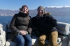 Evan & Steph. Ohrid from the lake, MK