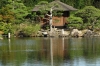 Teahouse on the lake, Korakuen Gardens, Okayama, Japan