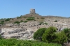 Tharros, Roman ruins, predominately basalt and Tower of S. Giovanni, Sardinia IT