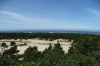 Overlooking the harbour and sand dunes at Winchester Bay, OR