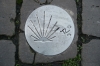 Camino trail marker in Pamplona