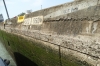 Original 55 feet (16m) thick wall of locks of the Panama Canal.