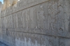 Apadana Staircase showing fighting lion & bull and representatives of all nations
