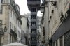 Santa Justa Lift (1902) from Rua Augusta, Lisbon PT