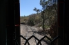 End of the last carriage on the Copper Canyon train