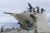Monument to the Schooner Ancud, naming the Straights of Magellan for Chile, Punta Arenas CL