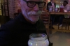 Bruce got a beer in a jug at Crabbers, DoubleTree Hotel, Doga QA