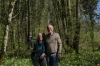 Martine and Denis. Jonquiles (daffodils) in the Forest near Eclépens CH