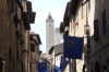 Tourists in San Gimignano, Tuscany IT