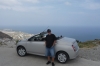 Bruce and the Nissan Micro Coupe Convertible, Santorini GR