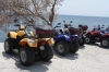 Quad bikes are a poular form of transport on Santorini GR