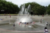 Fountain near the Space Needle in Seattle WA USA