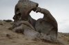 Heart shaped rock formation, near Samarkand UZ