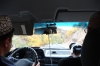 Armchair photography. On the road from Samarkand to Bukhara UZ