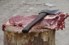 Butcher's stall. The market, Shakhrisabz UZ